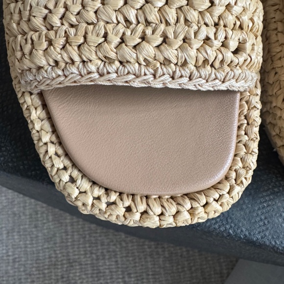 Prada Raffia Single-Band Platform Slides - Picture 4 of 16